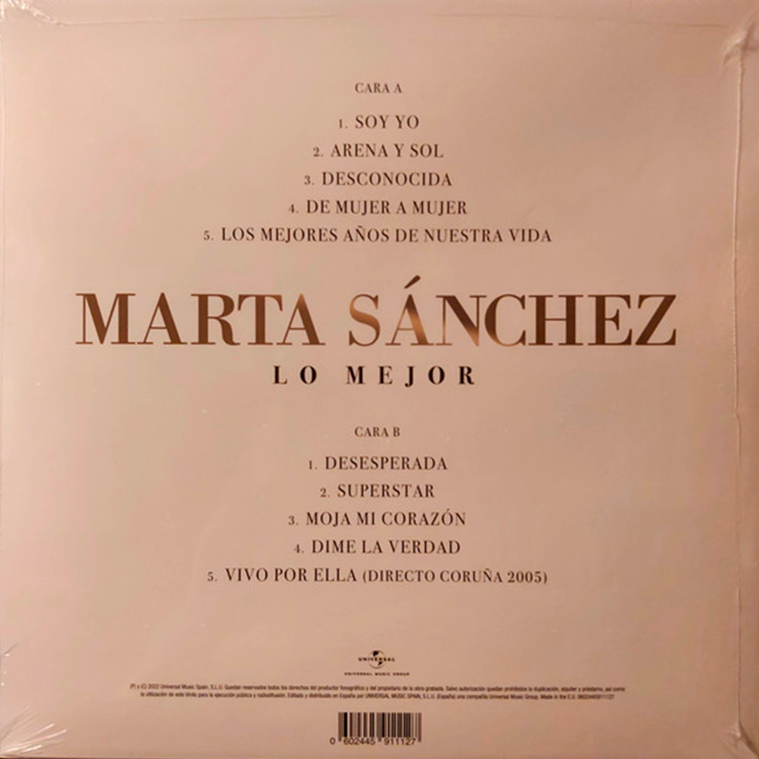 LP Marta Sánchez – Lo Mejor