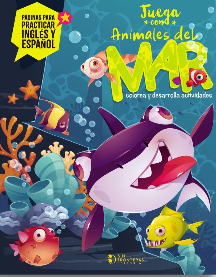 Libro  Juega con animales de mar