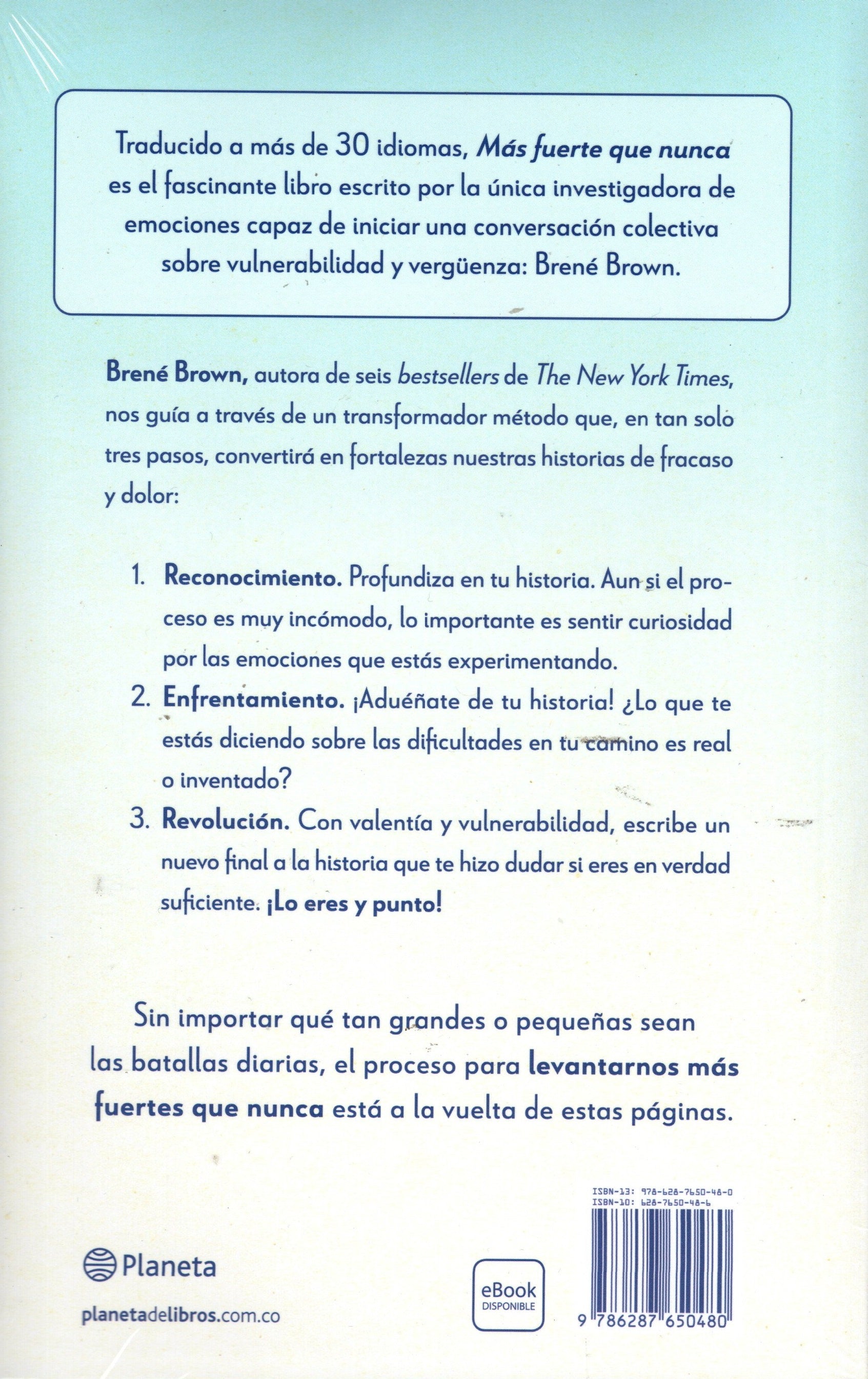 Libro Brené Brown - Más Fuerte Que Nunca