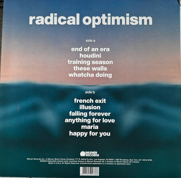 LP Dua Lipa – Radical Optimism