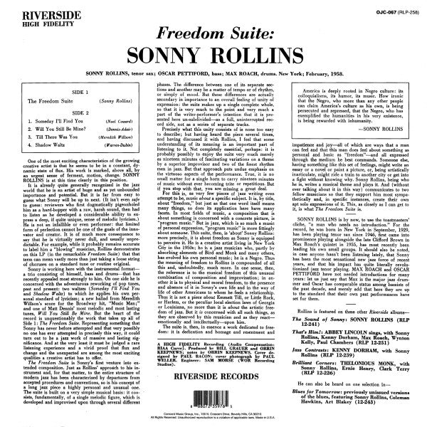 LP Sonny Rollins – Freedom Suite