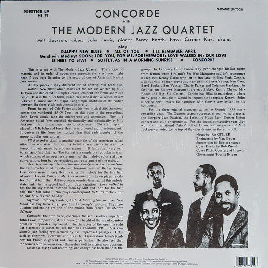 LP The Modern Jazz Quartet – Concorde