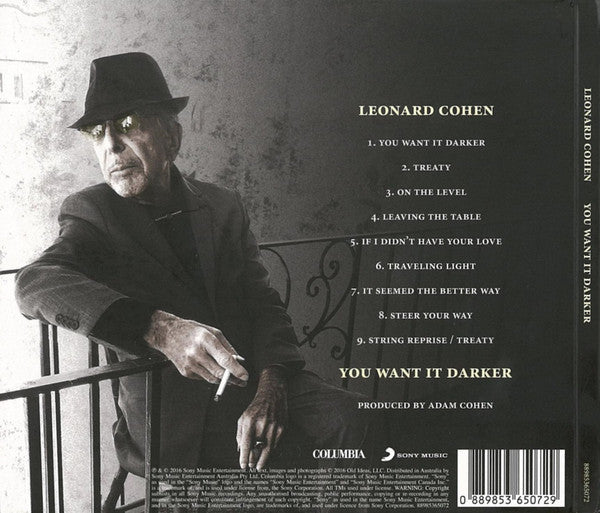 CD Leonard Cohen – You Want It Darker