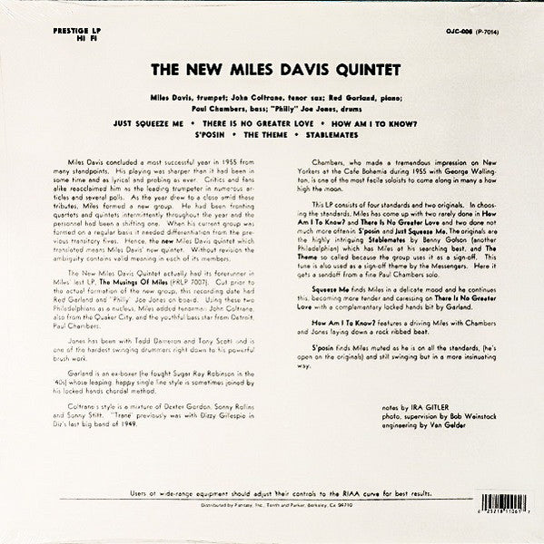 LP The New Miles Davis Quintet* – Miles