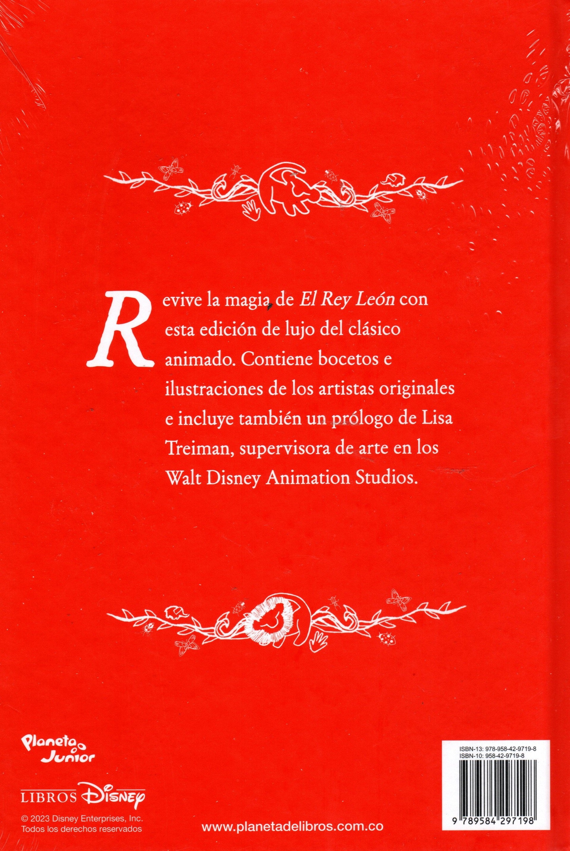 Libro Tesoros De La Animación - El Rey León