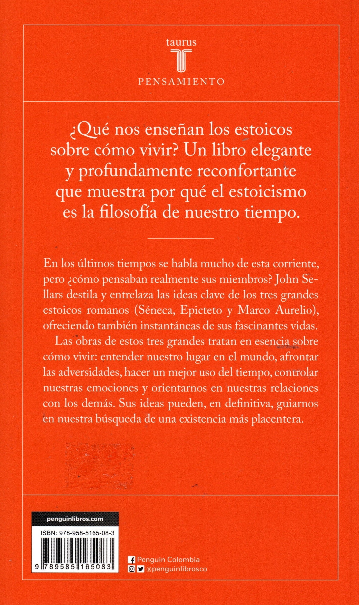 Libro John Sellars - Lecciones De Estoicismo