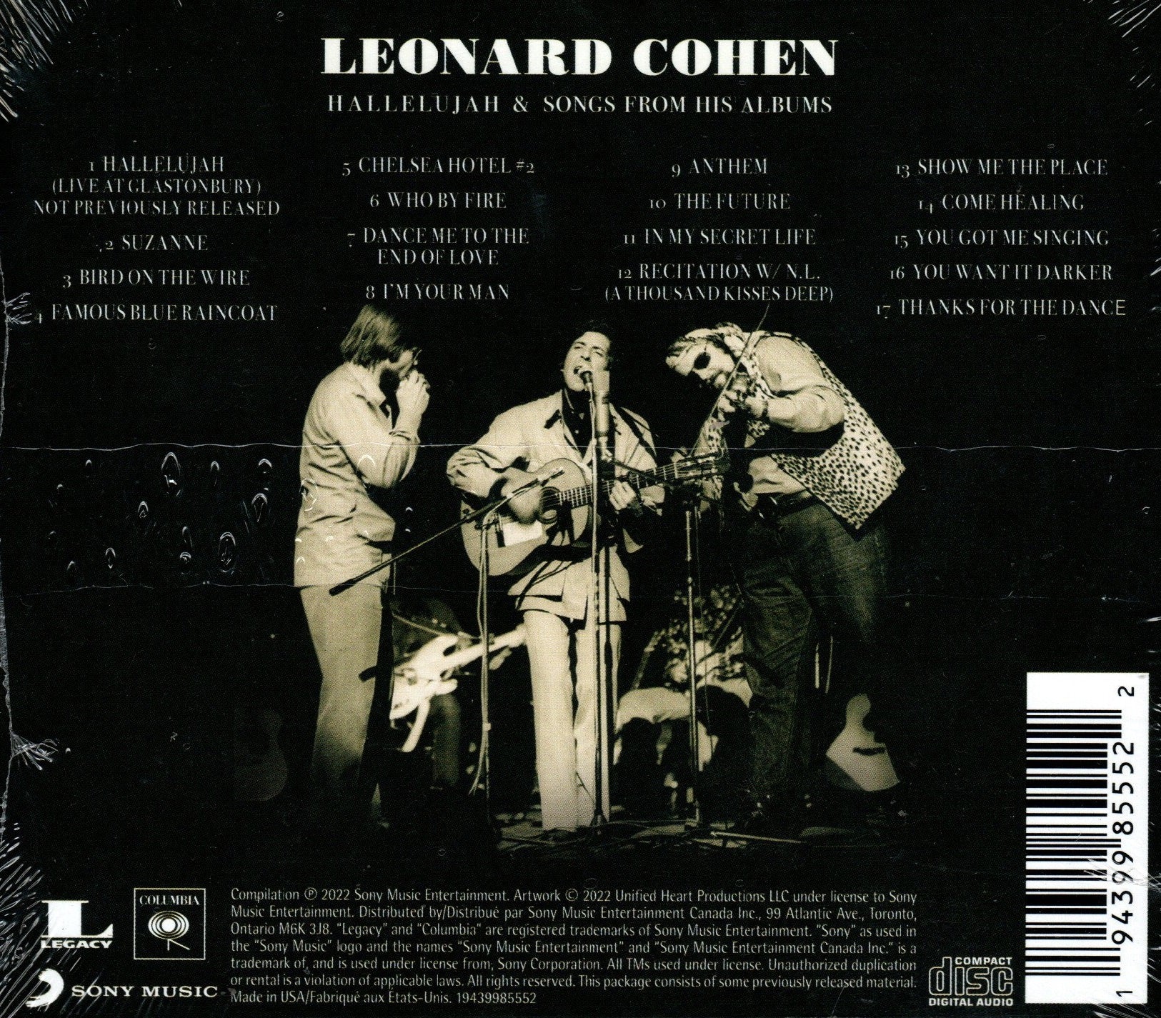 CD Leonard Cohen – Hallelujah & Songs From His Albums