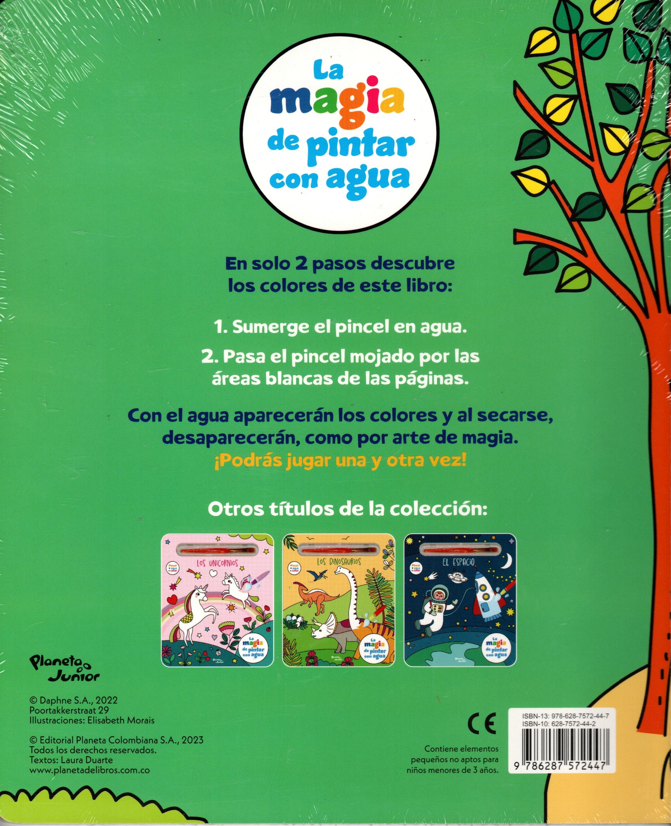 Libro La magia de pintar con agua. Animales del bosque