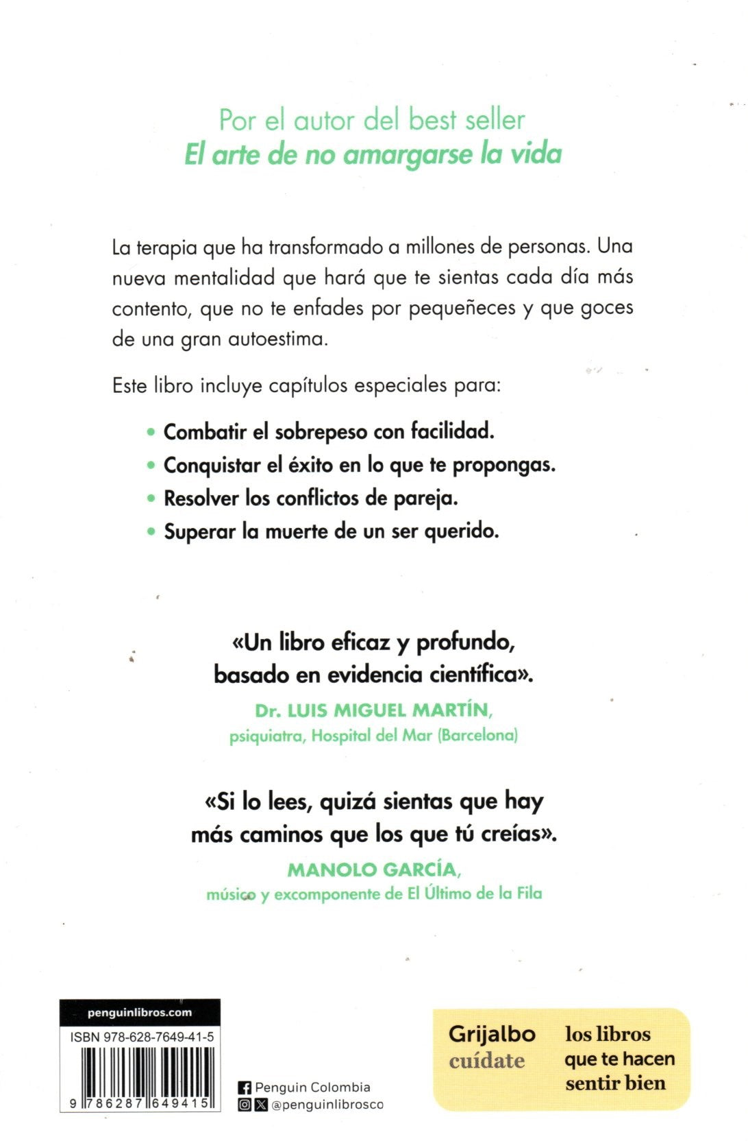 Libro Rafael Santandreu - No hagas montañas de granos de arena (y TODO son granos de arena)