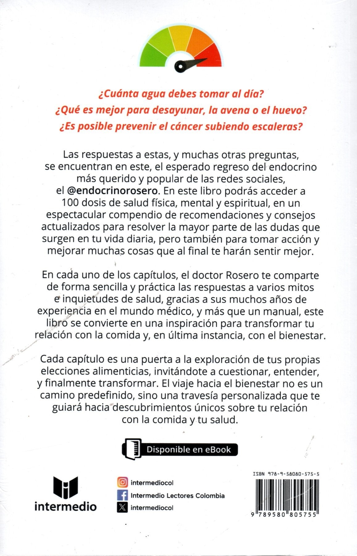 Libro Oscar Rosero / Olarte M.D - 100 dosis de bienestar