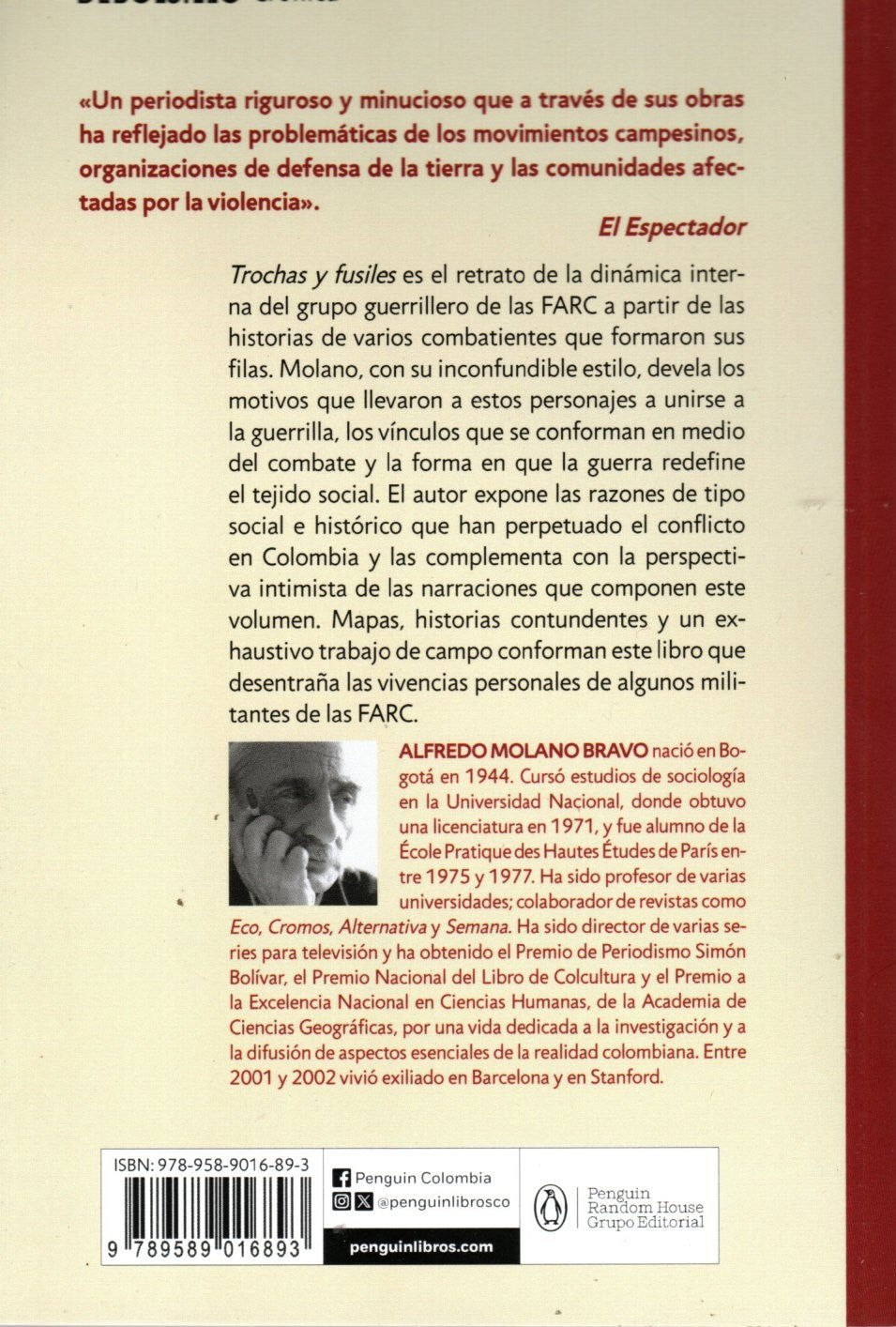 Libro Alfredo Molano Bravo - Trochas y fusiles