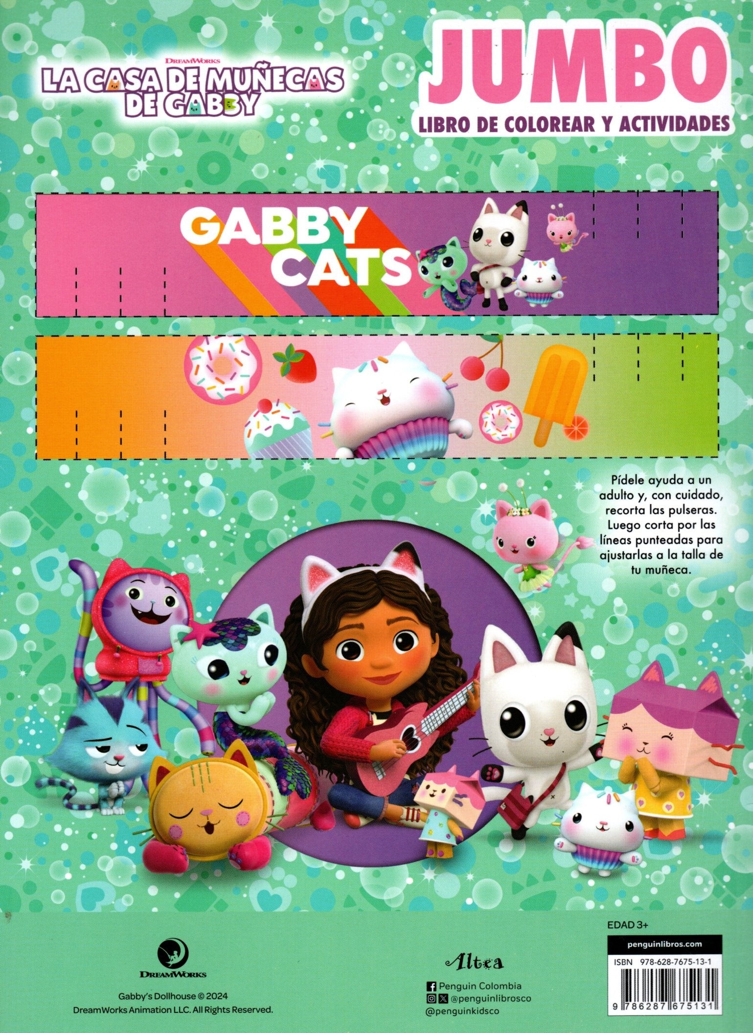 Libro  Para colorear - La casa de muñecas de Gabby