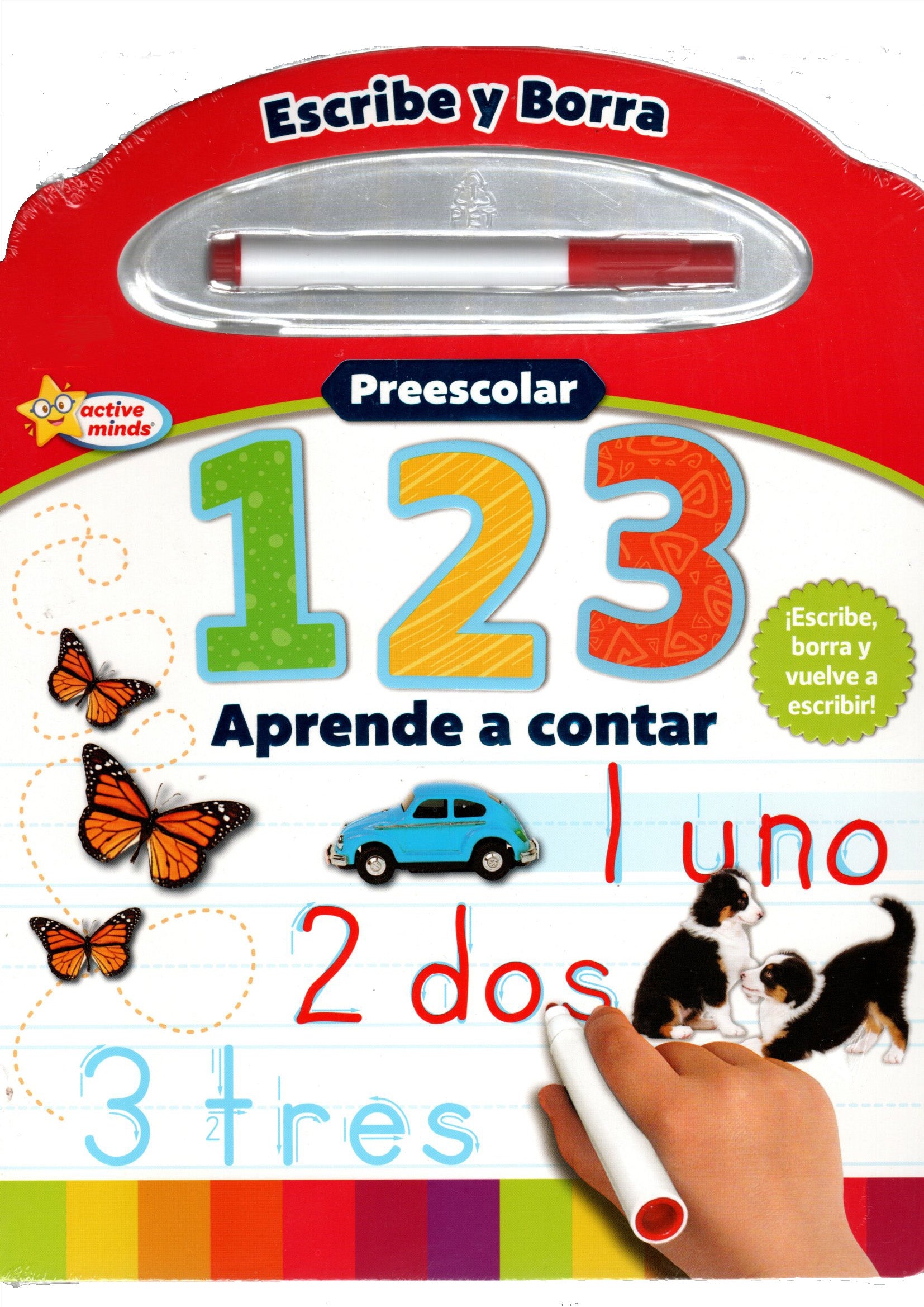 Libro Escribe y Borra - 123 Aprende a Contar