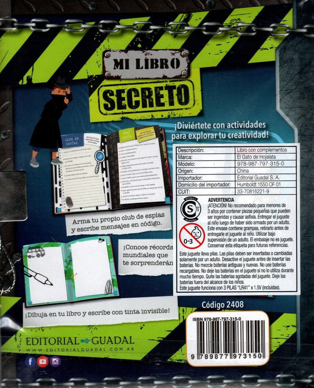 Libros Mi Libro Secreto (Club de espias)