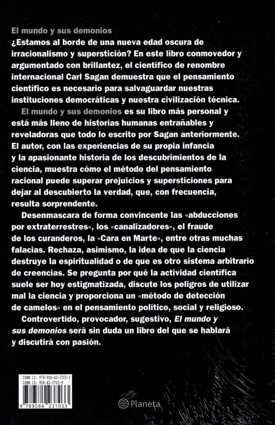 Libro Carl Sagan - El Mundo y sus Demonios