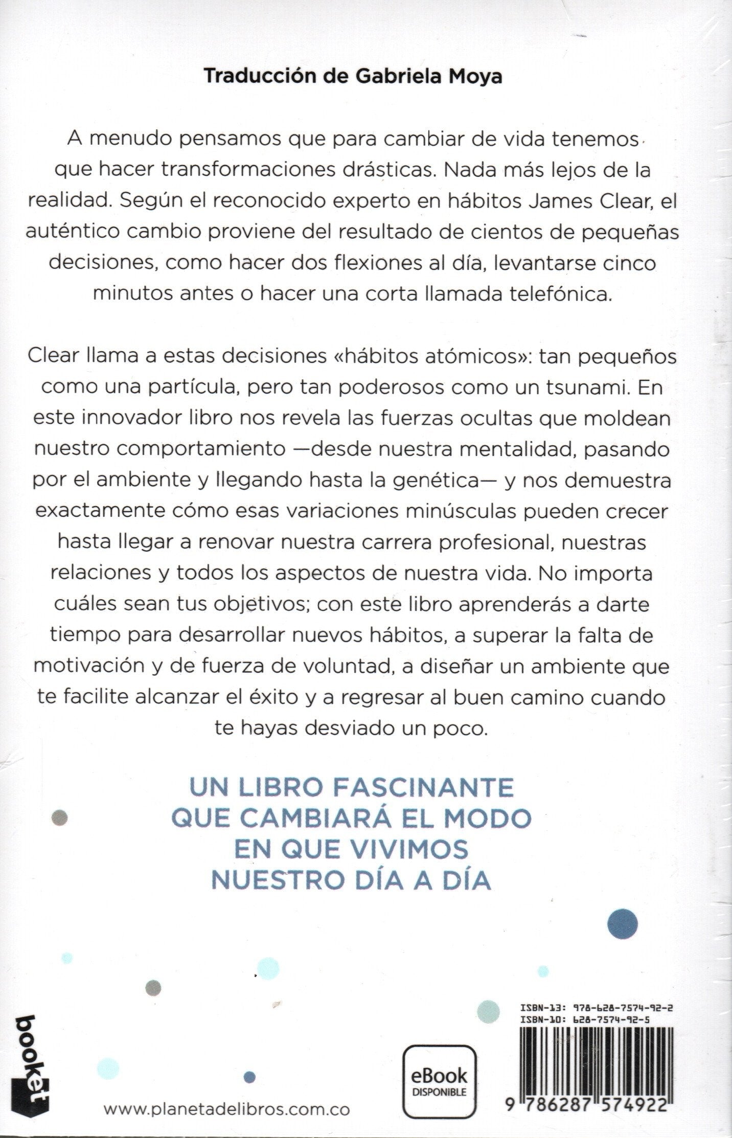 Libro James Clear - Hábitos atómicos