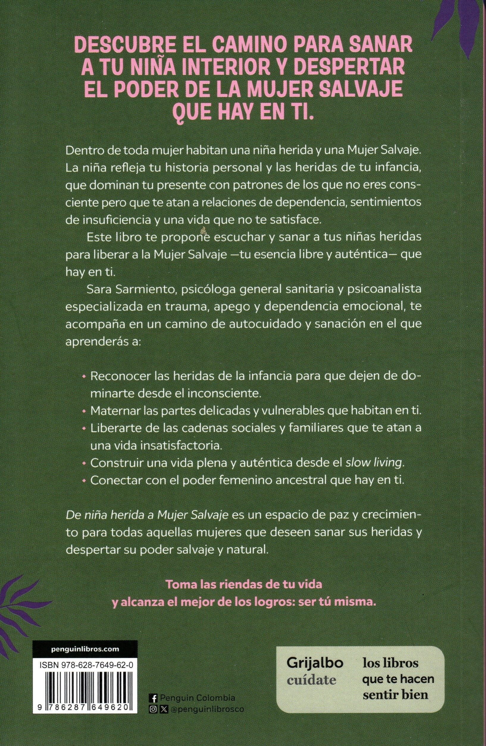 Libro Sara Sarmiento Borge - De Niña Herida A Mujer Salvaje