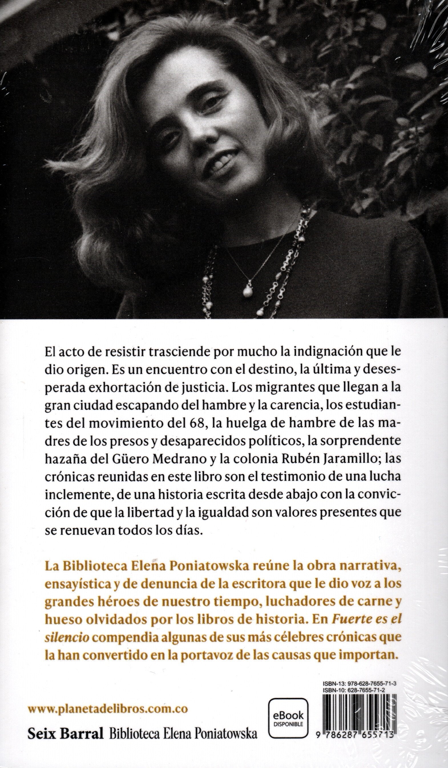 Libro Elena Poniatowska -  Fuerte es el silencio