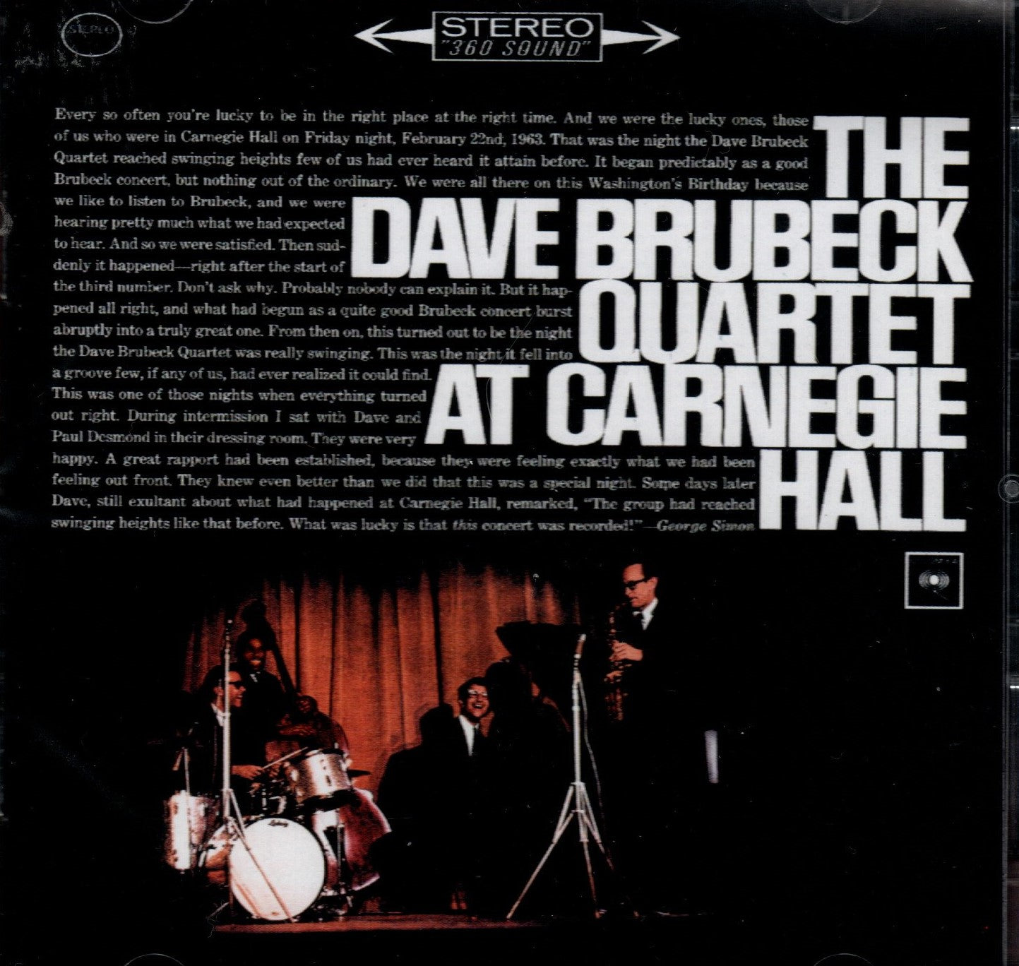 CDX2 The Dave Brubeck Quartet – At Carnegie Hall