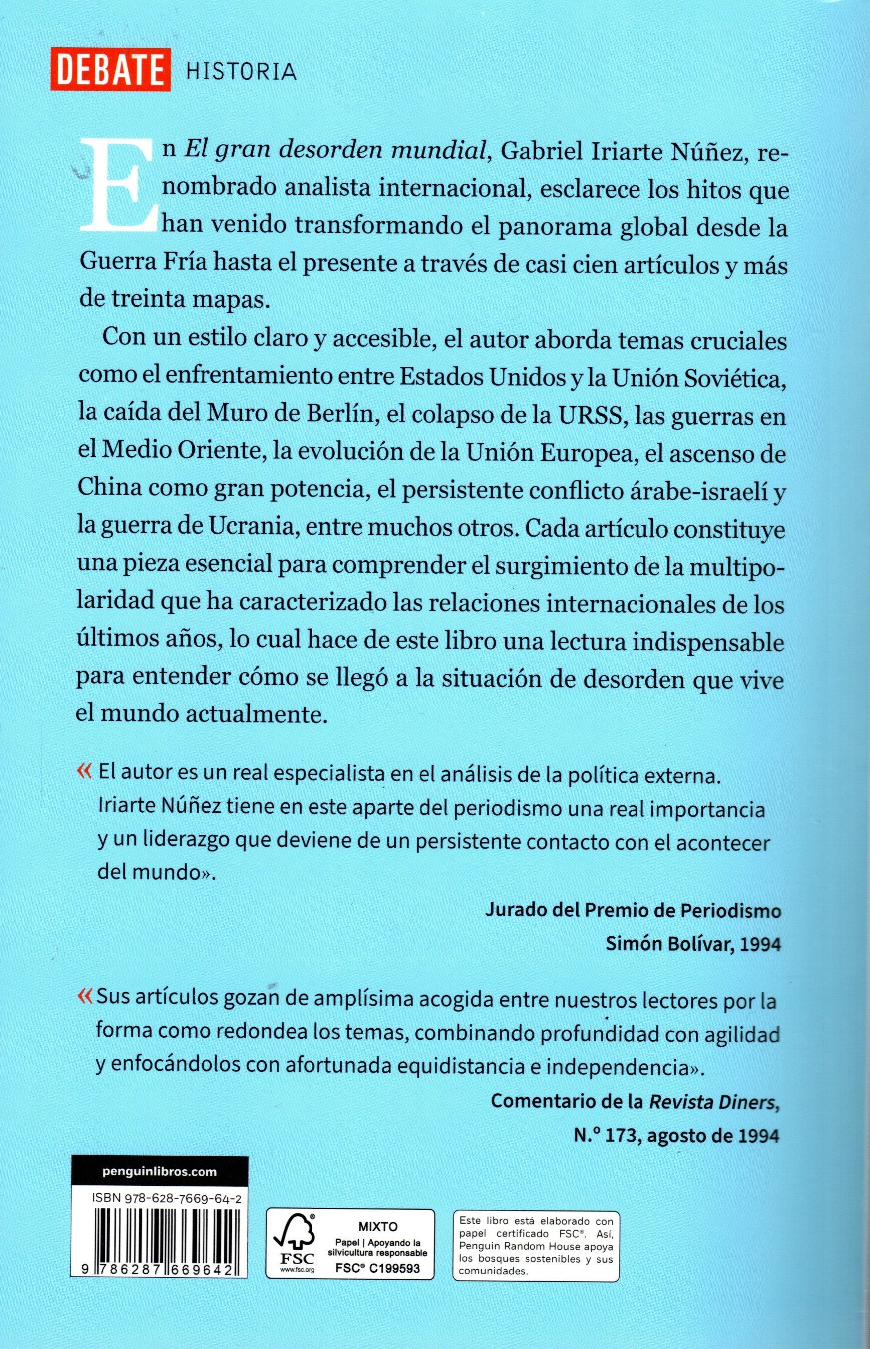 Libro Gabriel Iriarte Nuñez - El gran desorden mundial De la Guerra Fría a la multipolaridad