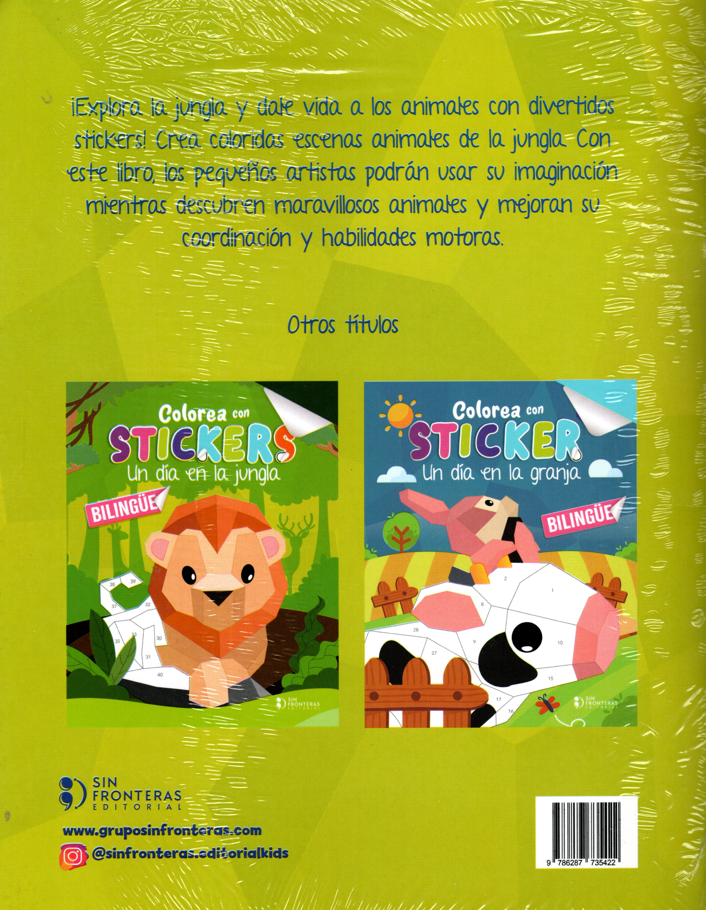 Libro  Colorea con stickers