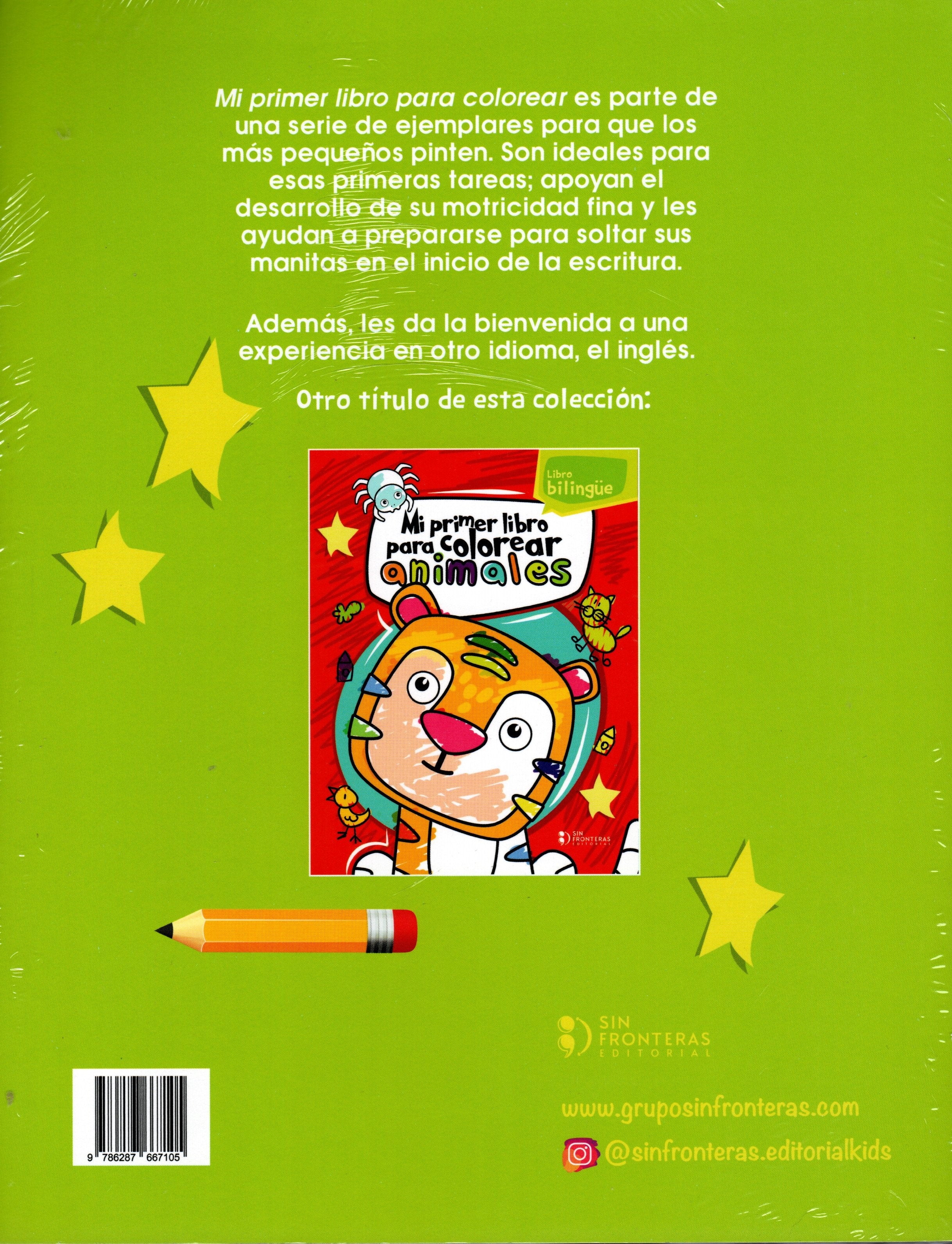 Libro Mi Primer Libro Para Colorear Palabras