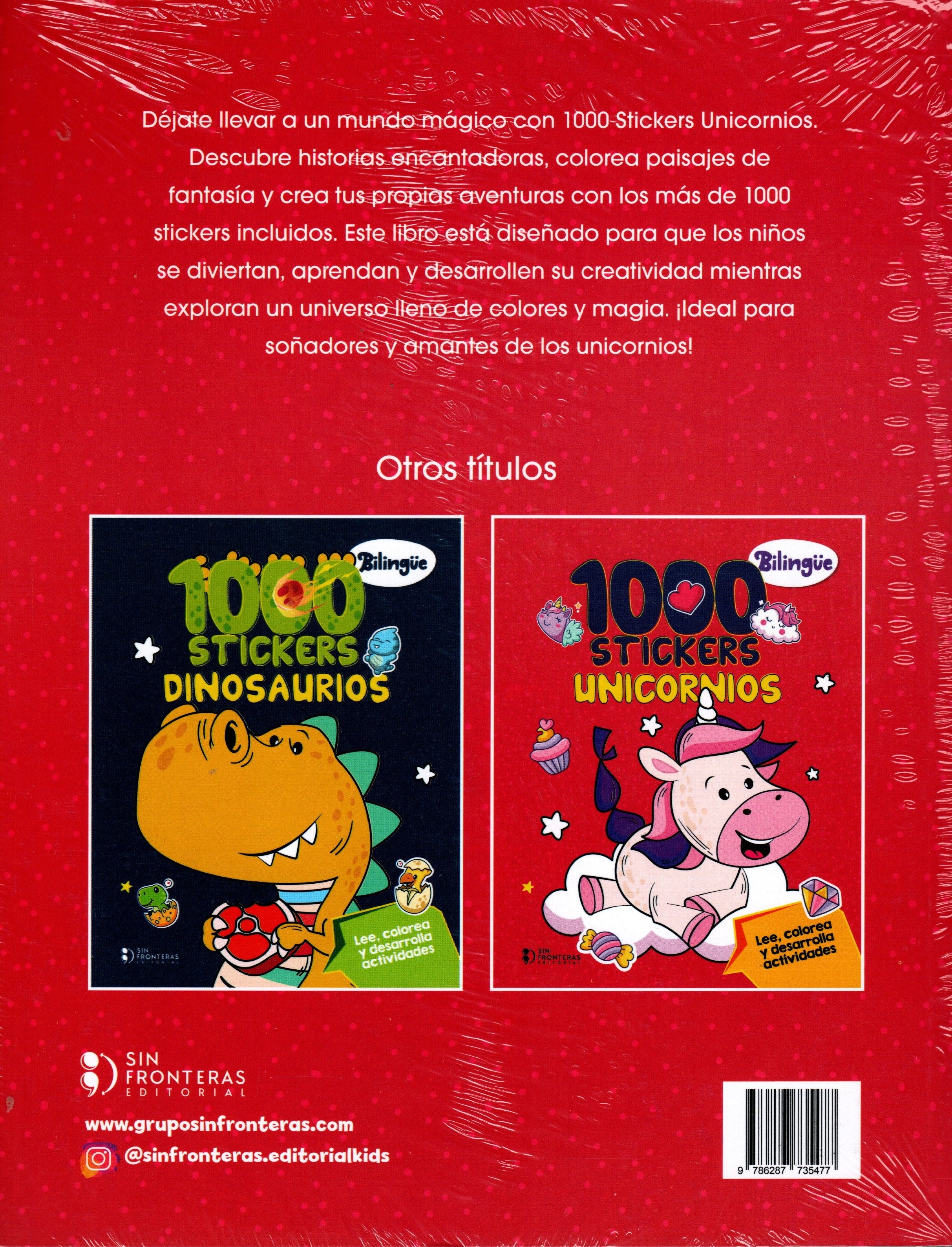 Libro 1000 stickers I Unicornios