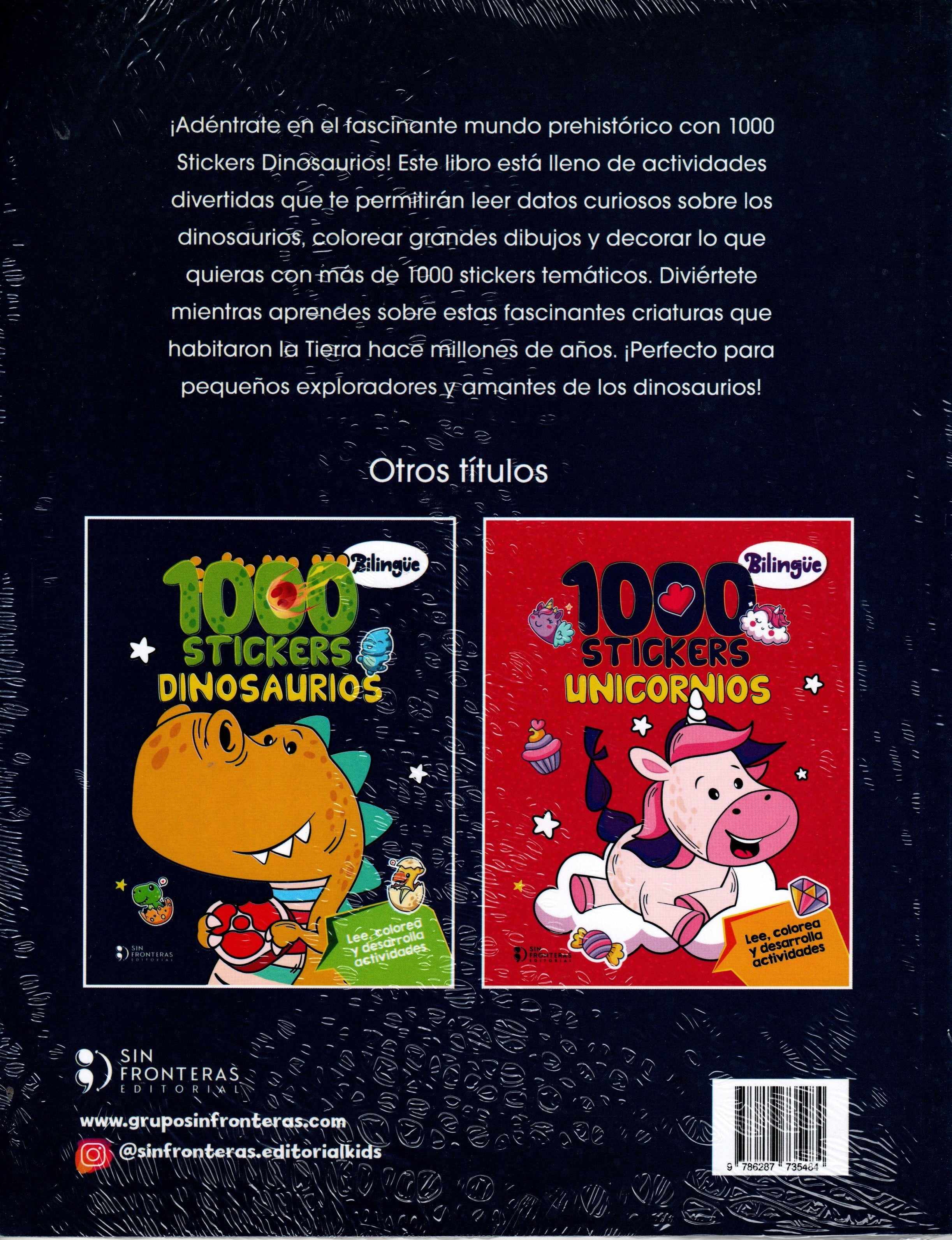 Libro 1000 stickers I Dinosaurios