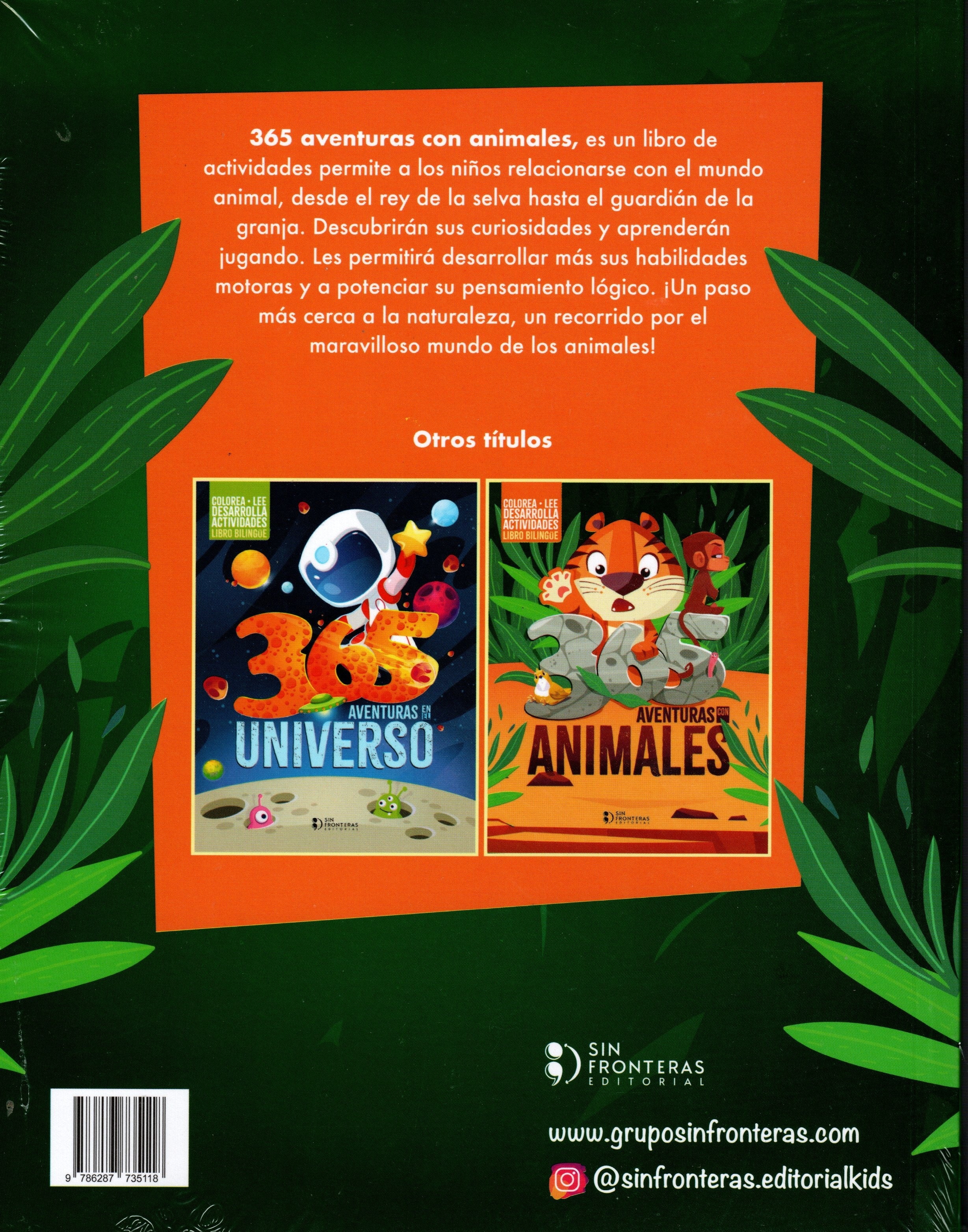 Libro 365 Aventuras con animales