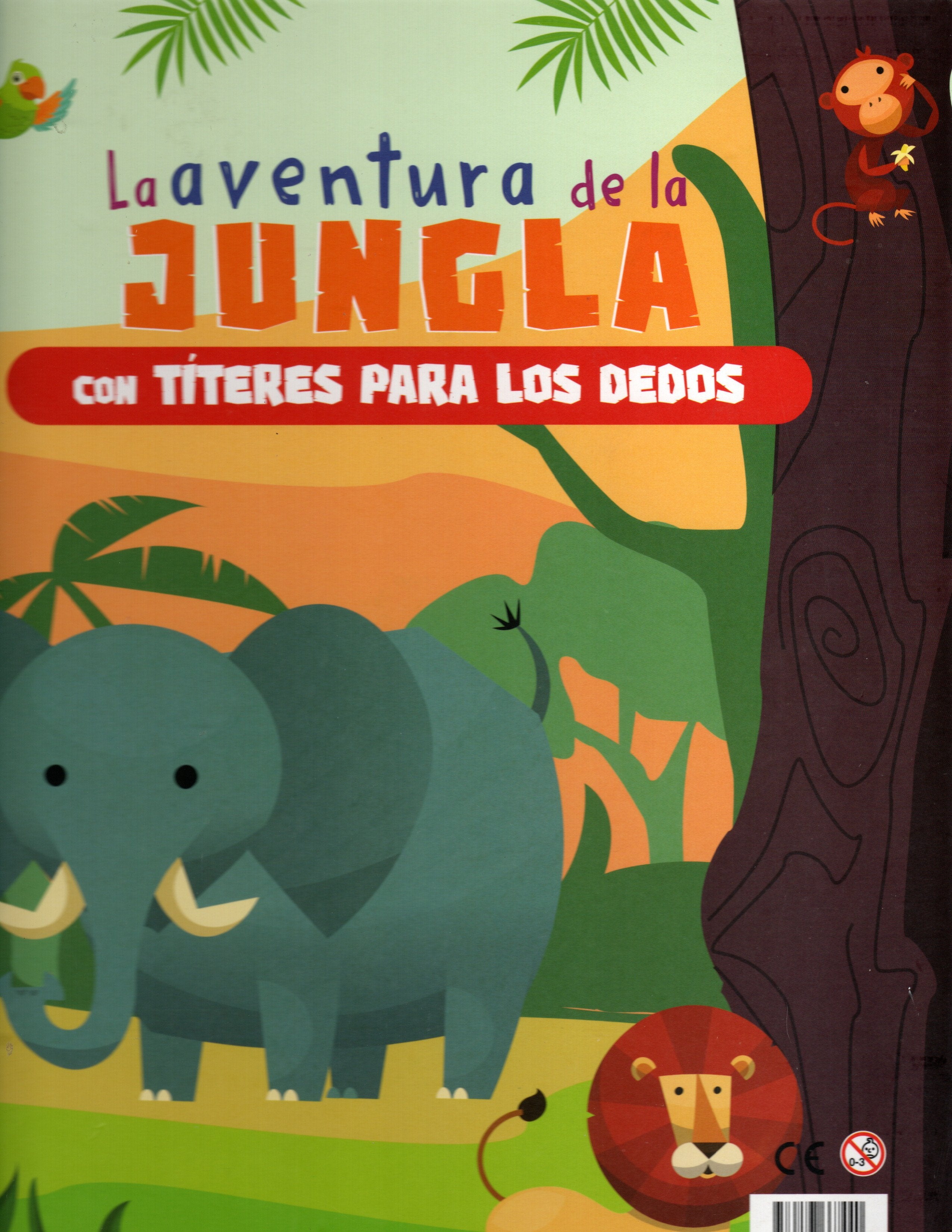 Libro La aventura de la jungla con títeres para dedos