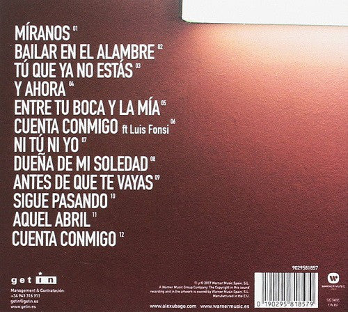 CD Alex Ubago ‎– Canciones Impuntuales