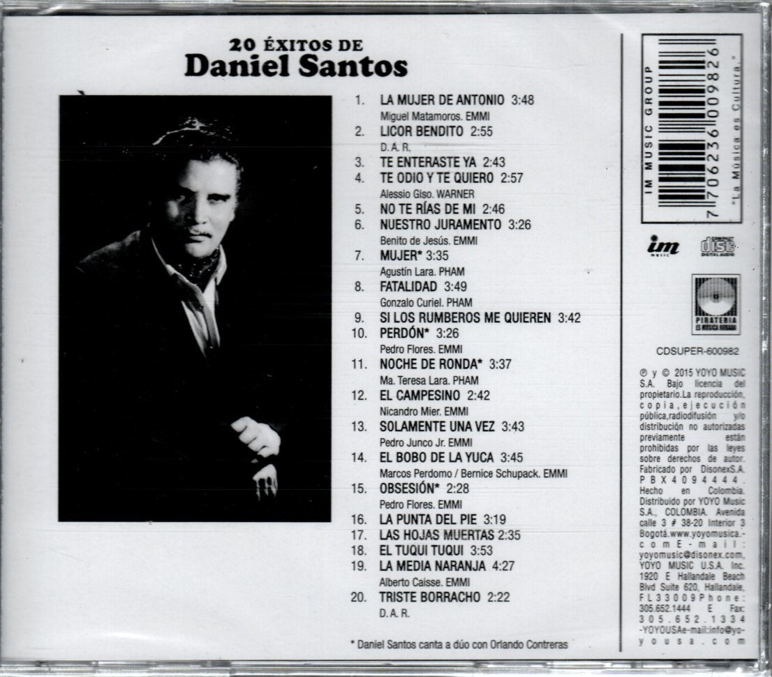 CD Daniel Santos - 20 Éxitos