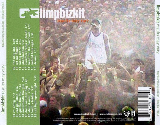 未使用 Limp Bizkit - Results May Vary / LP-