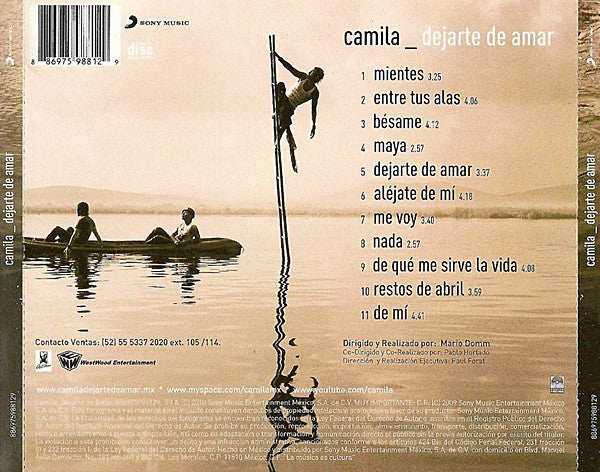 CD Dejarte De Amar - Camila