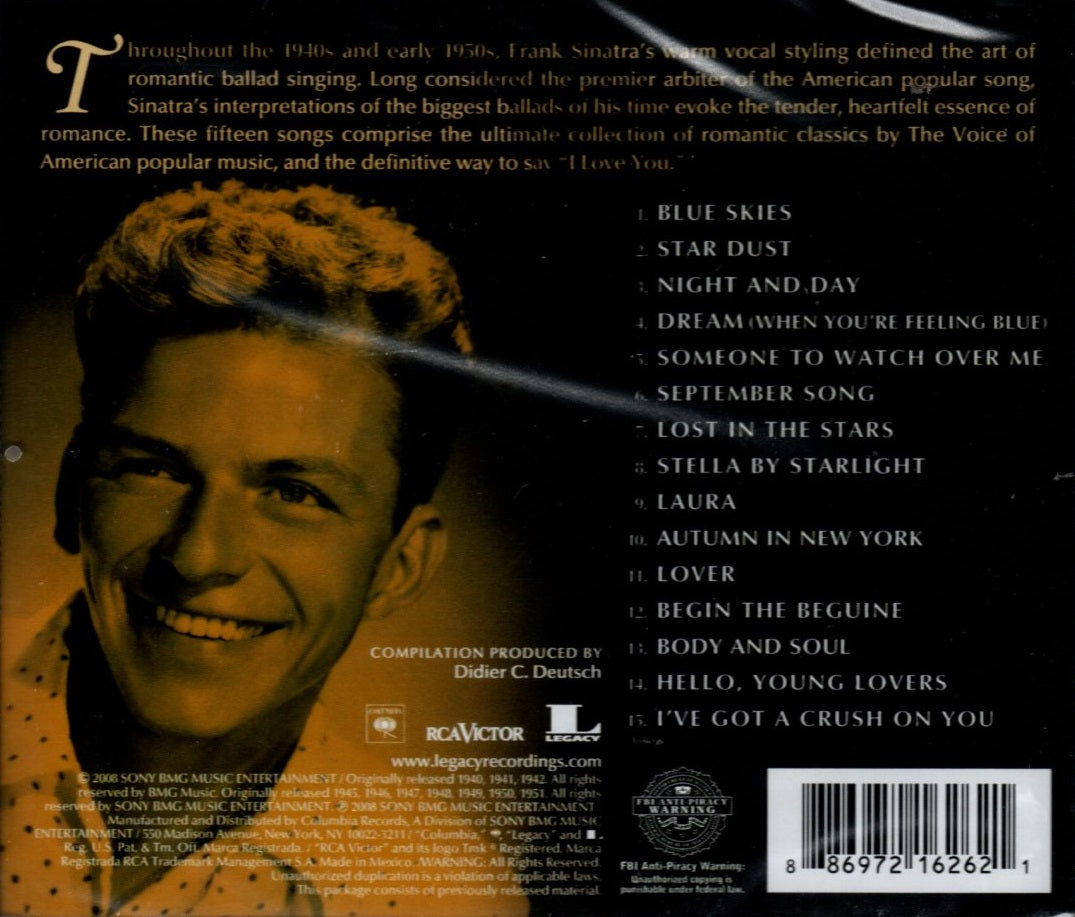 CD Frank Sinatra - Beautiful Ballads & Love Songs