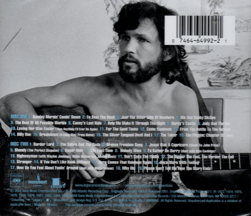 CDX2 Kris Kristofferson – The Essential Kris Kristofferson