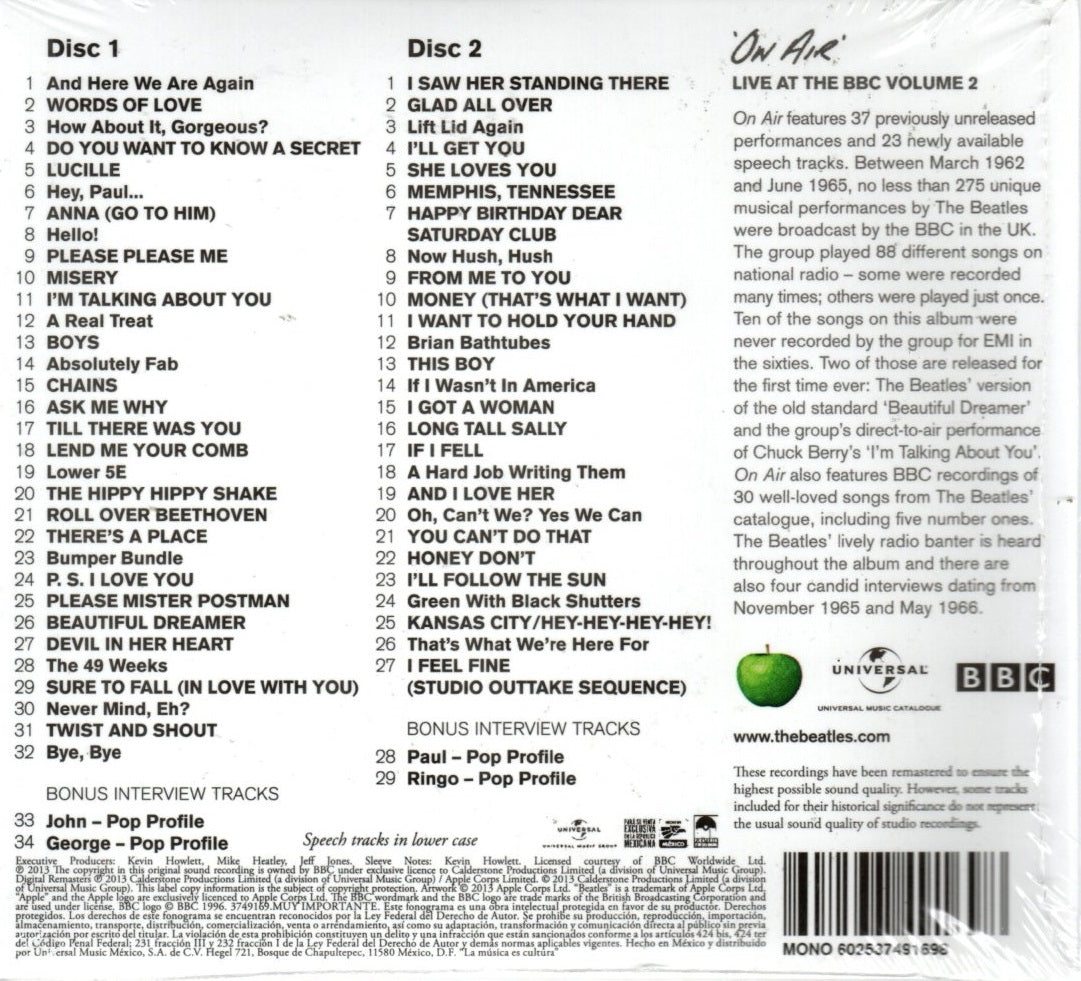 オン・エア～ライヴ・アット・ザ・ＢＢＣ Ｖｏｌ．２／ザ・ビートルズ - CD