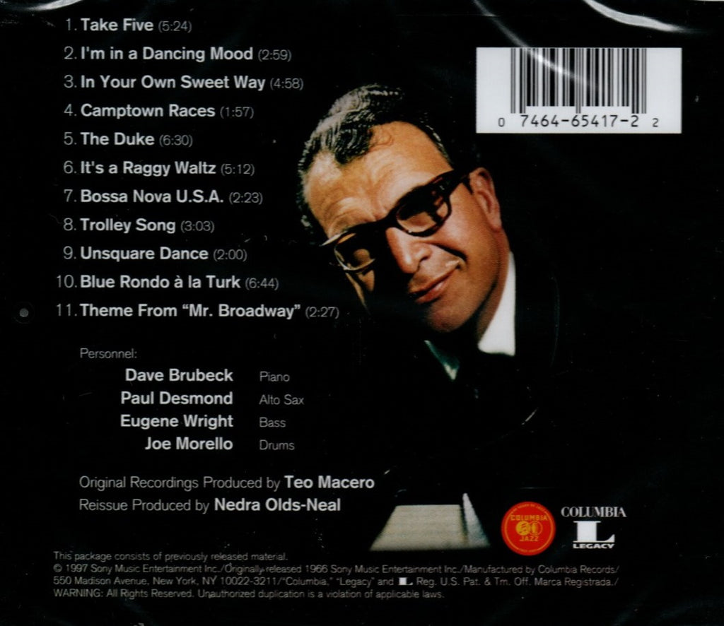 Cd Dave Brubeck Dave Brubecks Greatest Hits