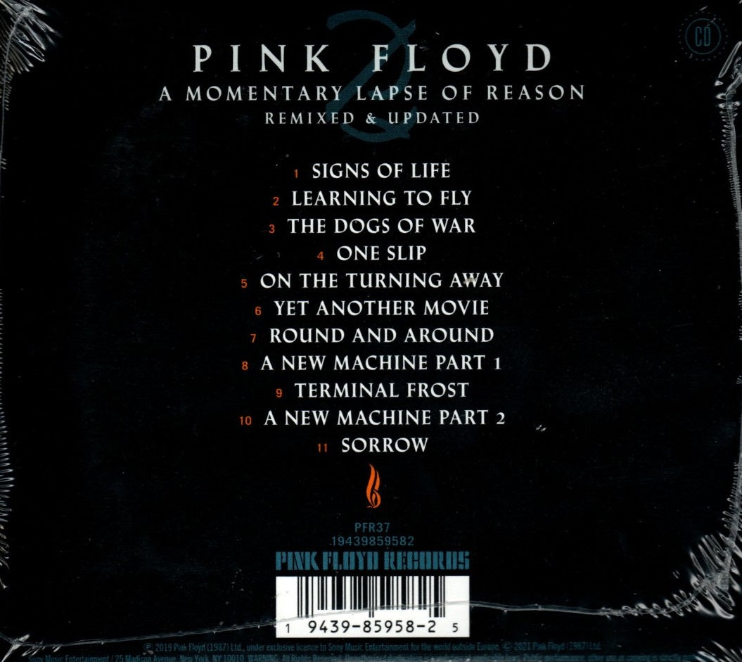 CD Pink Floyd – A Momentary Lapse Of Reason