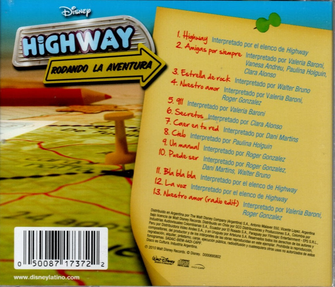 CD Highway Rodando La Aventura - Disney